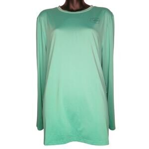 Northyard Long Sleeve Men's Large Athletic Shirt Teal Nautical